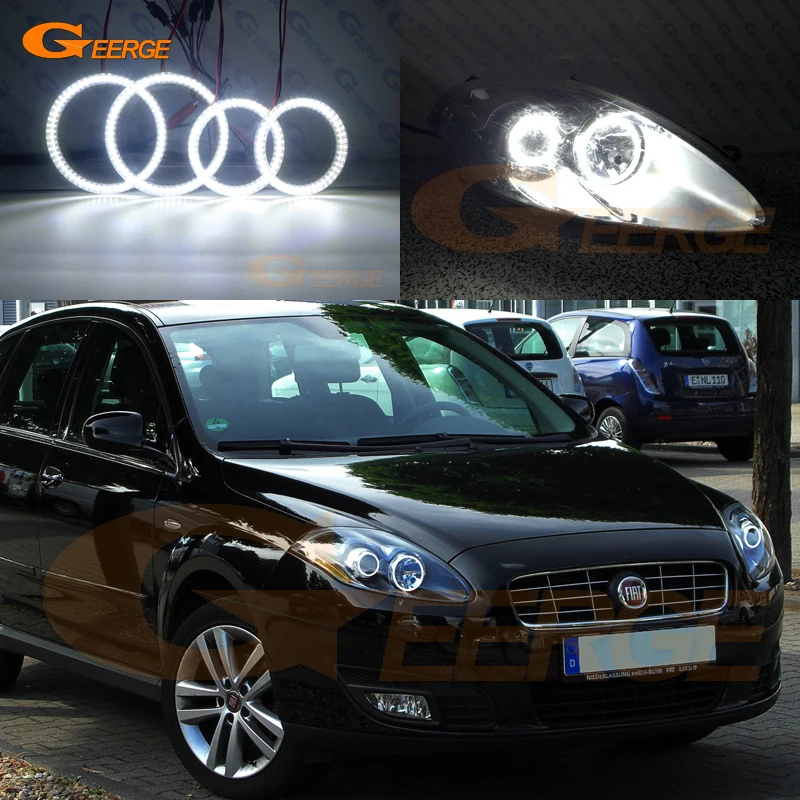 Для Fiat Croma facelift 2008 2009 2010 2011 ультра яркий SMD СВЕТОДИОДНЫЙ ангельские глазки набор