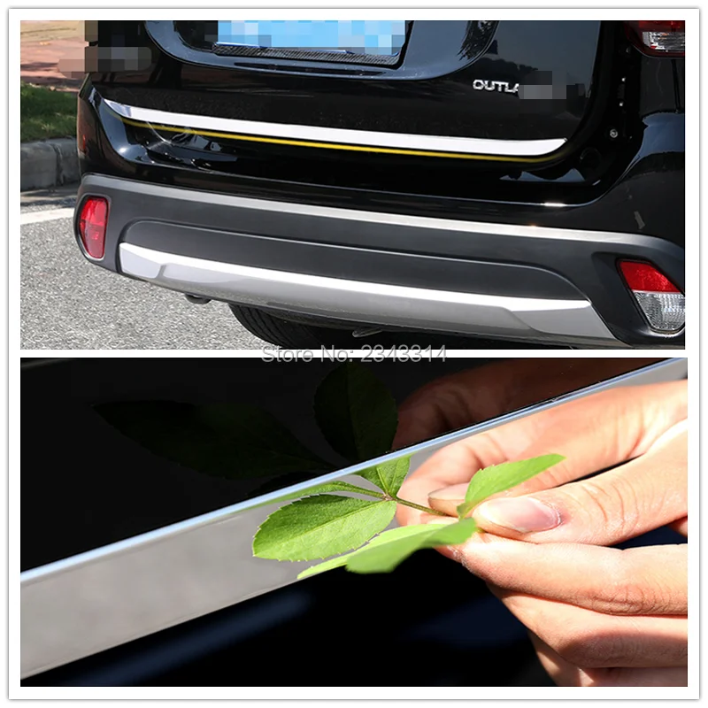 Защитные щитки на задние двери и ворота для багажника Mitsubishi Outlander 2016 2019