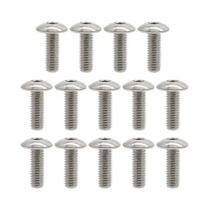 14 шт., хромированные пластиковые болты для Yamaha banshee blaster warrior raptor 250 350 660 700, yfz450 kodiak wolverine timberwolf