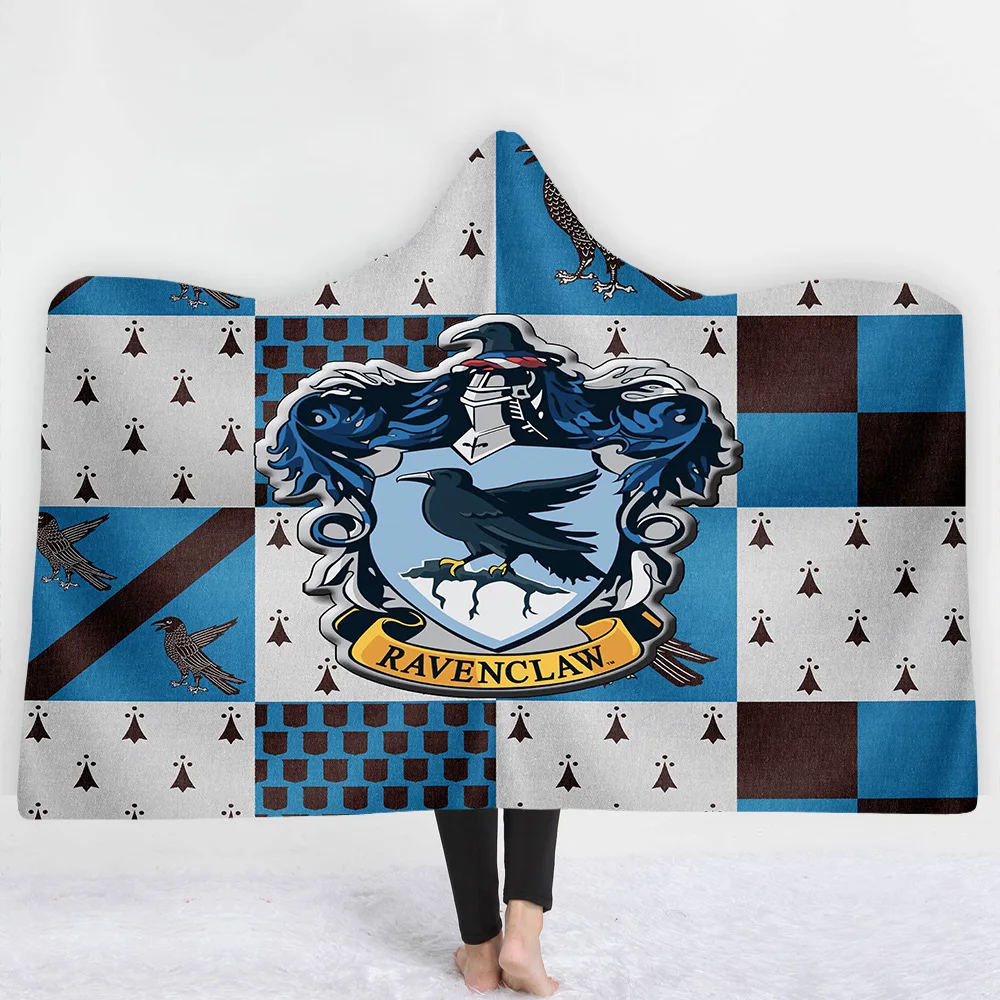 

3D Printed Hooded Blanket Anime Soft Fluffy Blankets Adults Sherpa Fleece Winter Throw Blanket Hoodie Blanket Travel Mantle B300