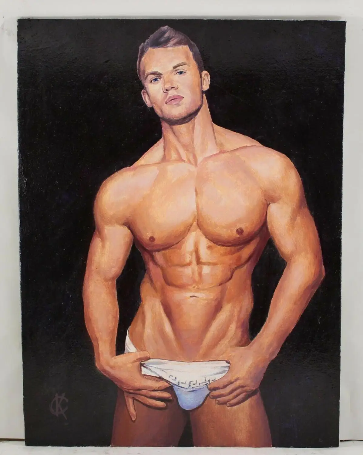 100% ручная роспись оригинальный маслом Ручная на холсте (Kovtun S.) Мужской тело