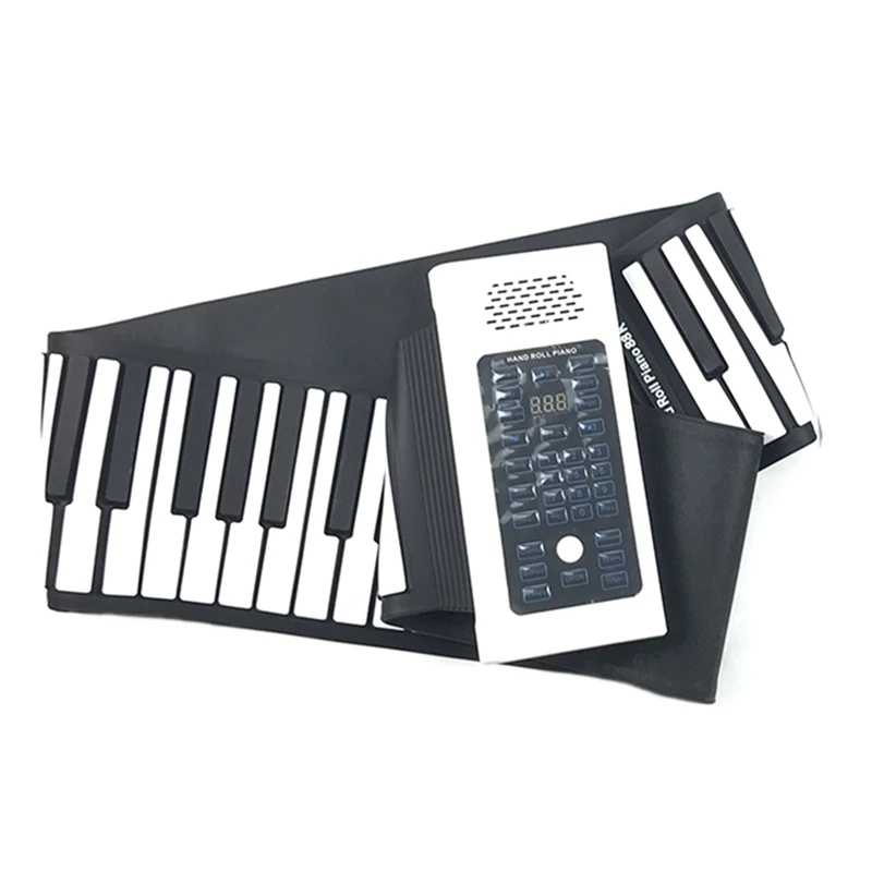 Ручной рулон электронная пианино 88 клавиш утолщенная клавиатура для начинающих
