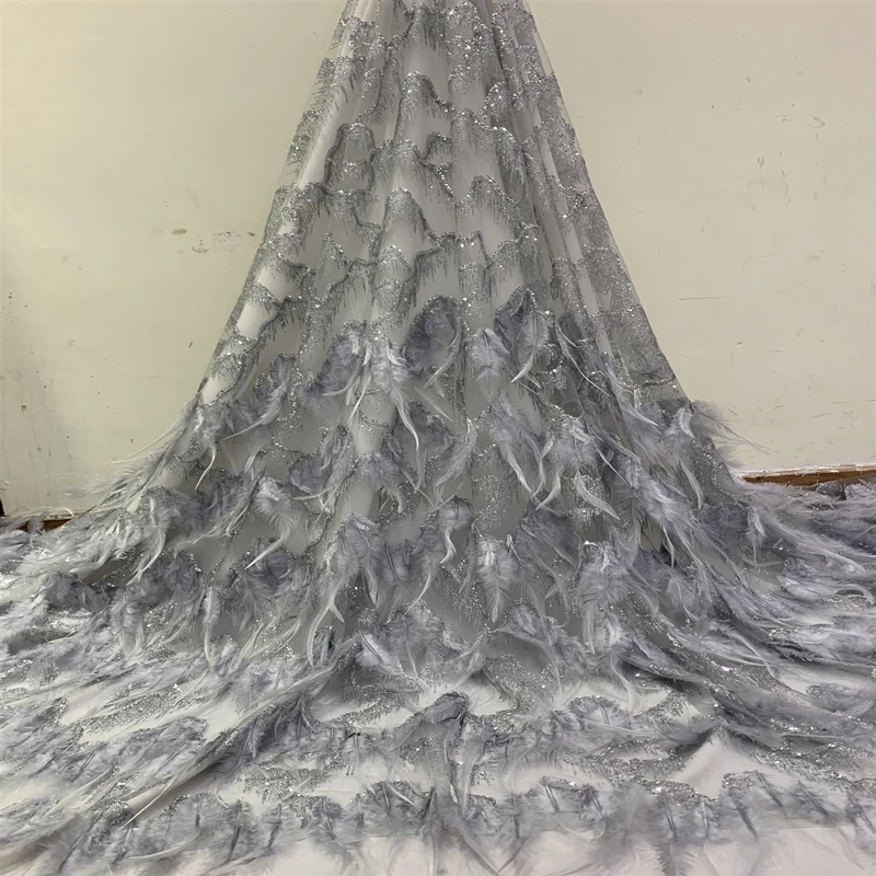 Высококачественная новейшая африканская кружевная ткань с вышивкой в виде