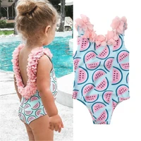 toddler infant baby girls watermelon swimsuit swimwear swimming bikini lace patchwork backless cute swimwear 2020 summer new hot