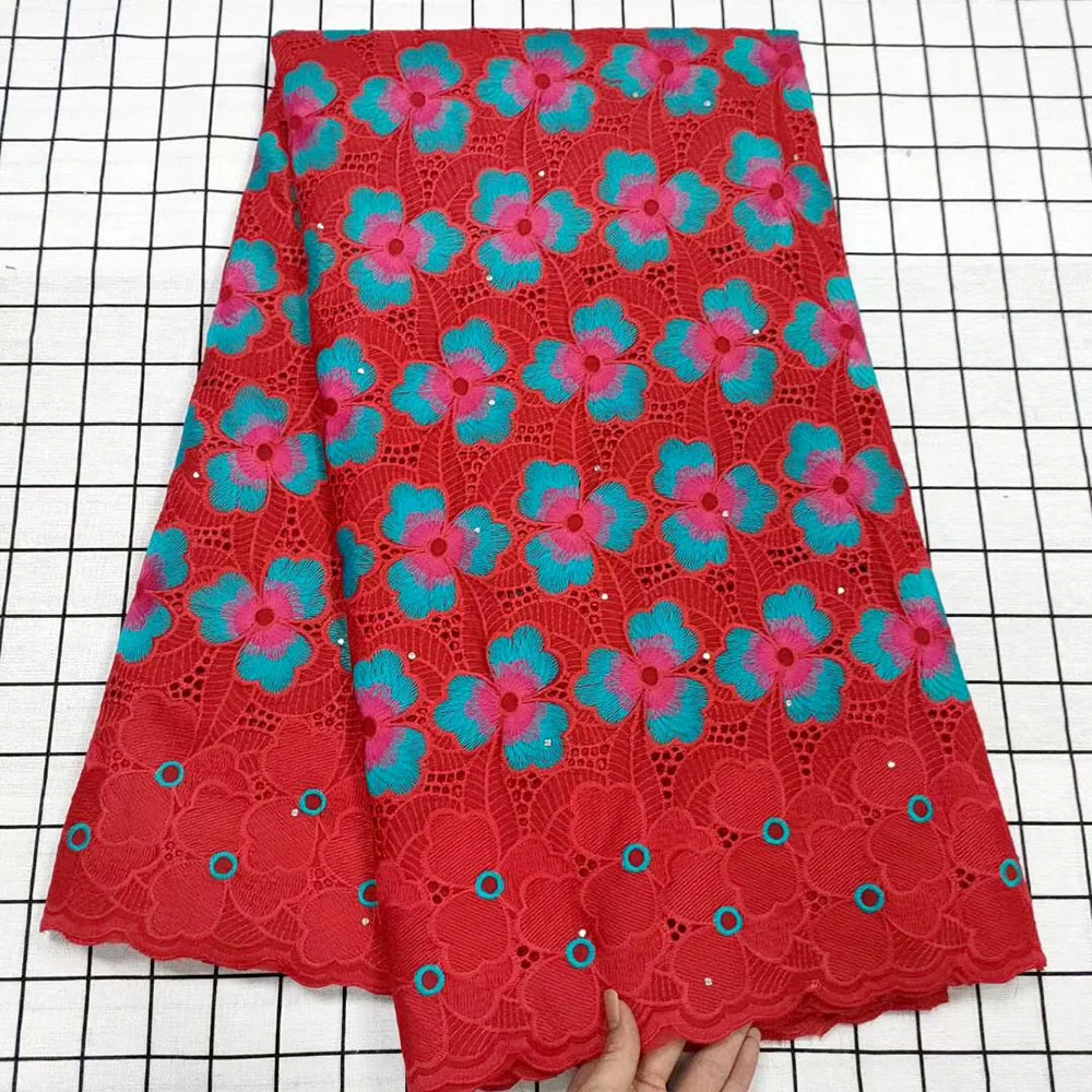 

High Quality Nigeria African Cord Lace Fabric With Stones Guipure Cord Lace Soft Water Soluble For Wedding