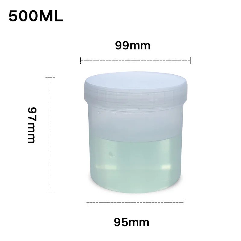 500ML-1 1000 мл пустой пластиковый контейнер для косметики, твердая пудра, контейнер для макияжа, для путешествий, многоразовые бутылки с внутренней крышкой, пищевой - Цвет: 500ML-1