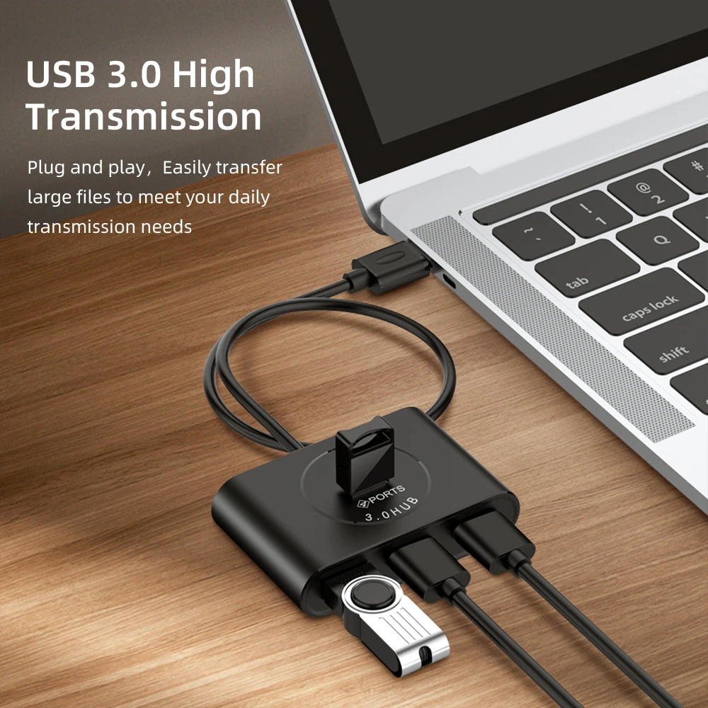 USB C концентратор USB 3,0 концентратор разветвитель несколько usb-хаб 5 Гбит/с высокоскоростной концентратор 3,0 мульти концентратор расширитель 4 порта концентратор для ПК ноутбук Настольный