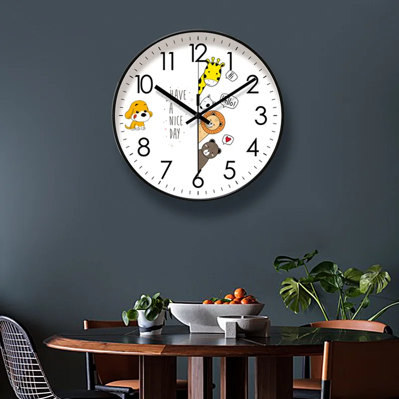 Искусство скандинавские настенные часы бесшумные современные креативные