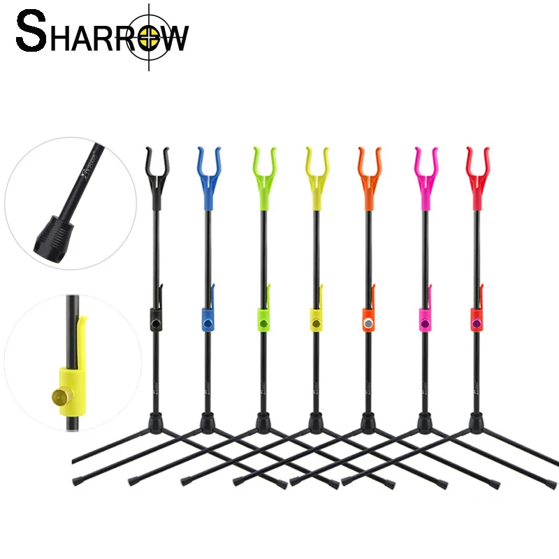 

1pc 7 Colors Archery Bow Stand Recurve Bow Holder Removable Stander Assemble Hanger For Outdoor Shooting Hunting Accessories