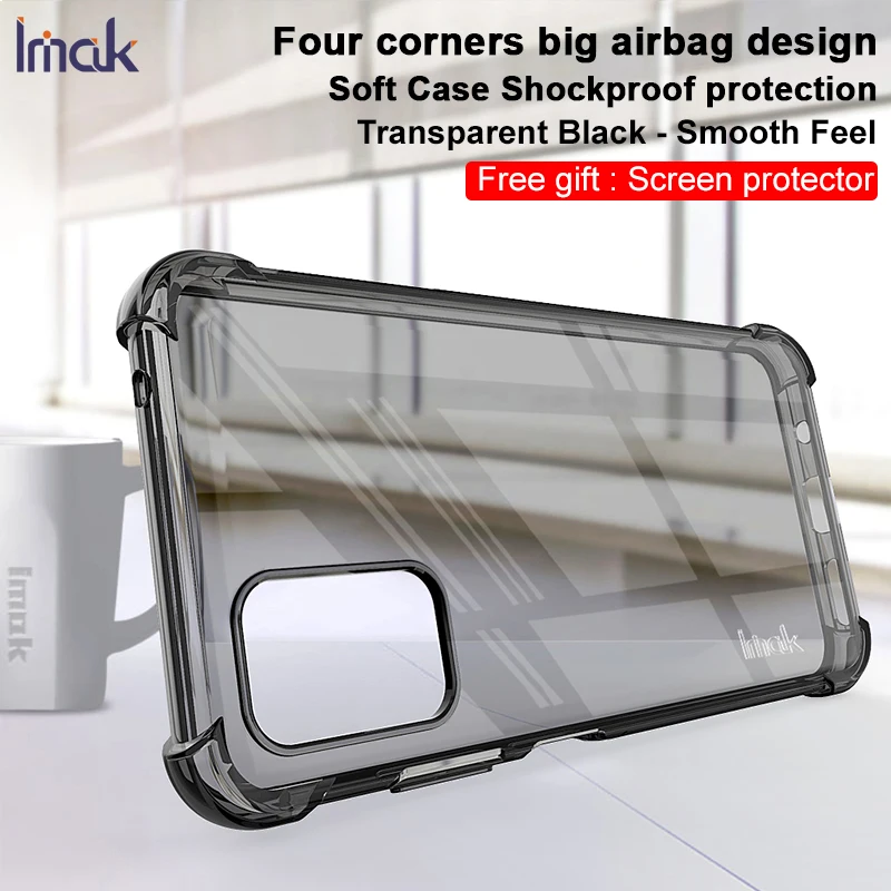 

IMAK for HTC Desire 21 Pro 5G Phone Case Airbag Protect Soft Solicone Back Cover for HTC Desire 21Pro TPU Case