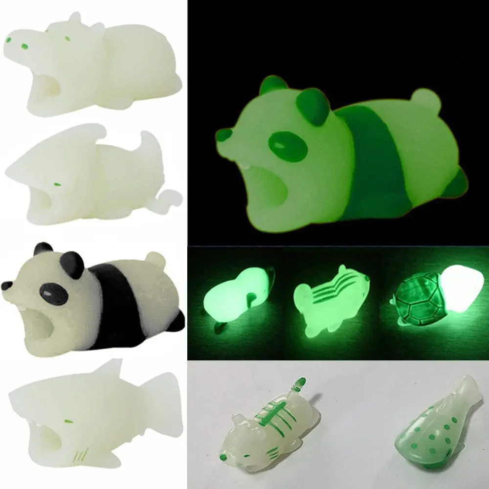 Милый сматыватель для кабеля 1 шт. светящаяся защита обернутый провод светящийся