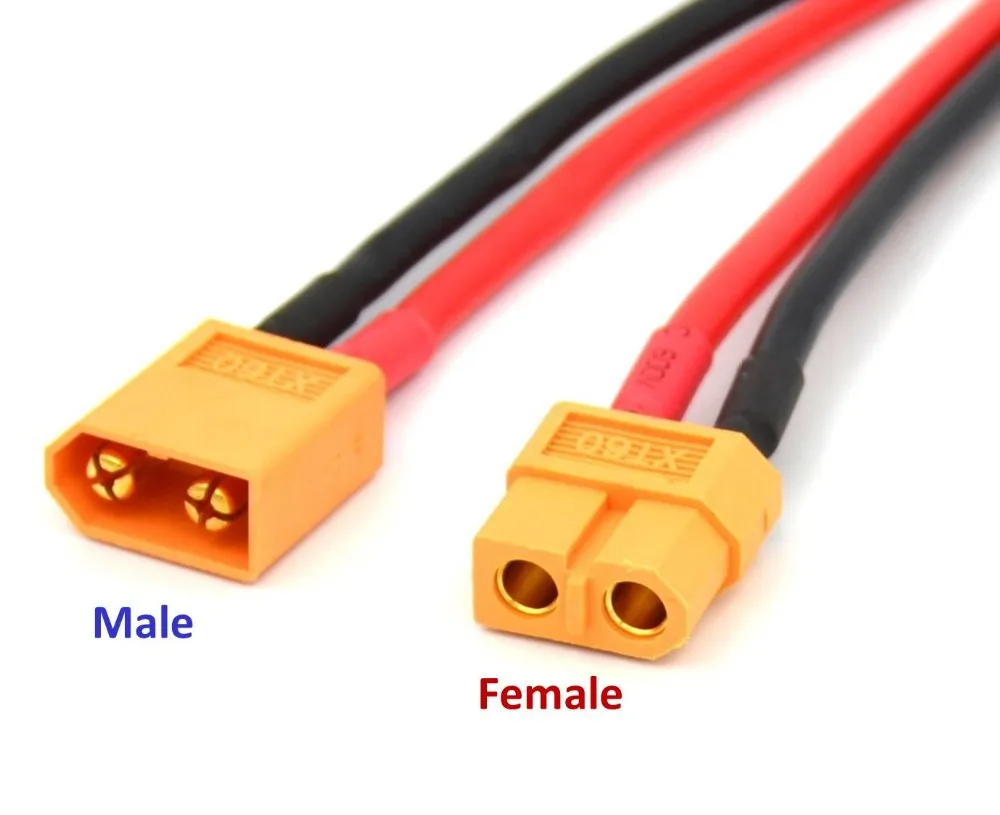 AMASS XT60 разъем Женский W/Корпус 10 см кремниевый провод 14AWG+ XT60 разъем мужской W/Корпус 10 см кремниевый провод 14AWG