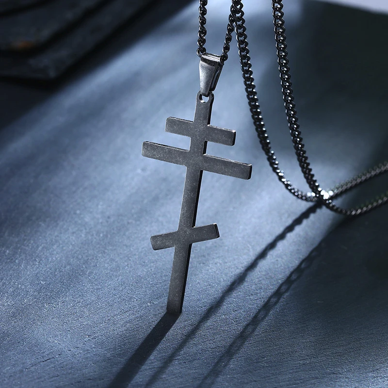 Крест восьмиконечный греко католический ортодоксальный кулон для мужчин