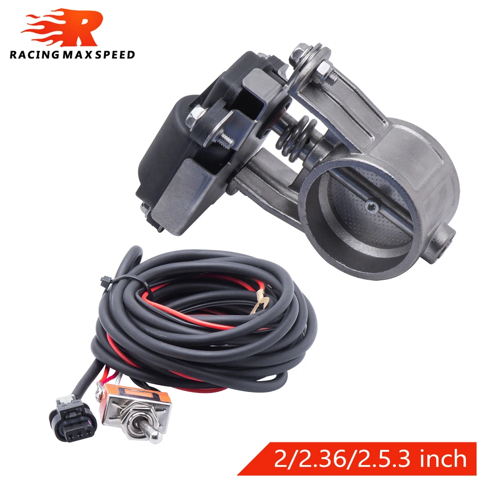 

Universal 2"/2.36"/2.5"/3" Inch Muffler Exhaust Control Valve/ Exhaust Cut Out Valve with Switch Control Car Accessories