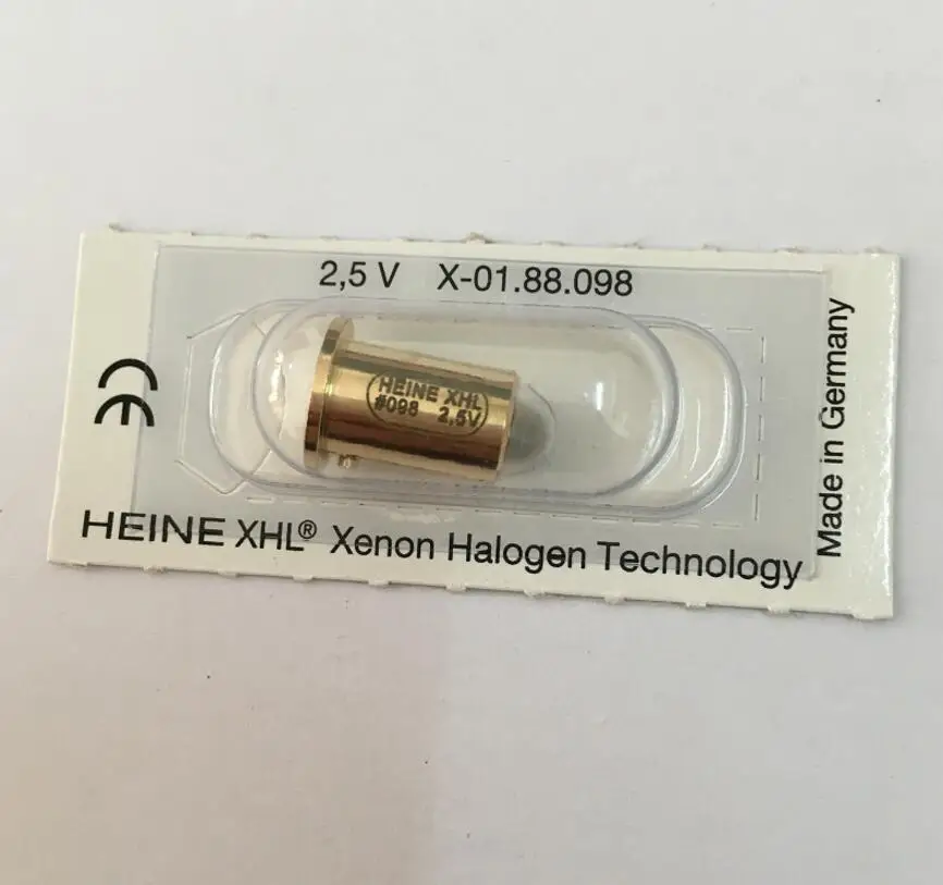 

HEINE XHL #098 2,5 V лампа, X-001.88.098, галогеновые лампы с эффектом ксенона технологии, HSL 100 150 ручная щелевая лампа, X-01.88.098 лампа