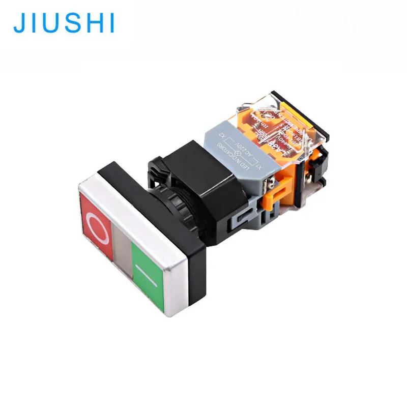 LA38-11D/RG мгновенный двойной кнопочный переключатель с подсветкой