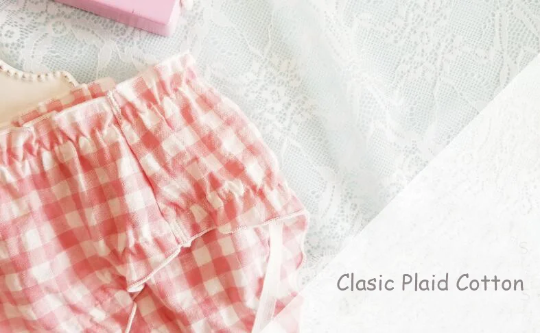 Новинка 2020 г. Бесплатная доставка милое симпатичное клетчатое хлопковое нижнее