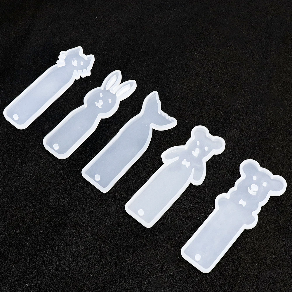 Силиконовая форма для закладок в виде милого кота и медведя сделай сам пресс