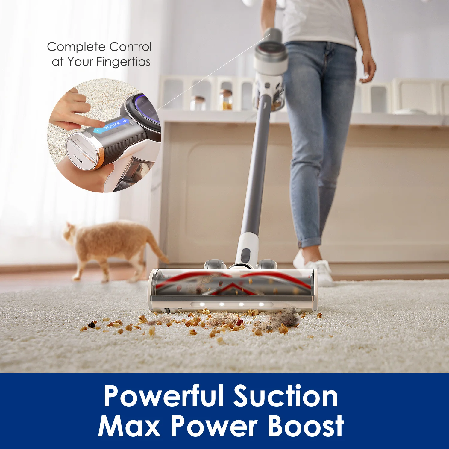 Tineco Pure One S12 Tango Cordless Vacuum Cleaner Smarter Easier Faster Better Cleaning Powerful Suction Max Power Boost