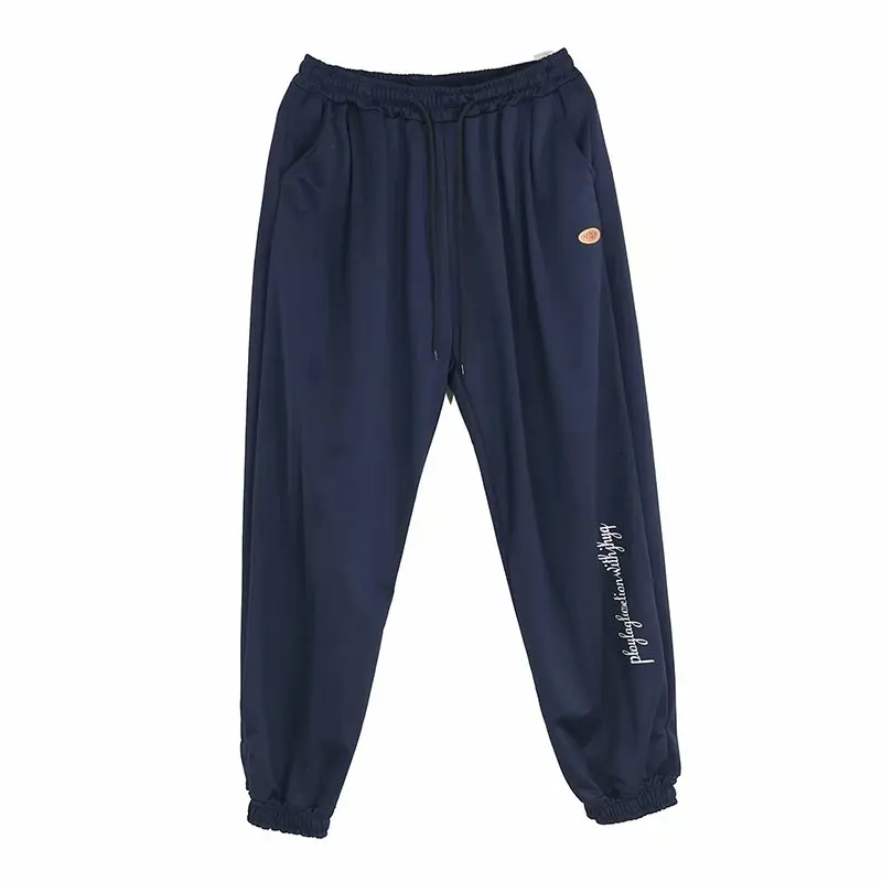 

Blue casual harem pants men's spring and autumn 2021 trend ins Korean version of loose wild pants youth sports trousers