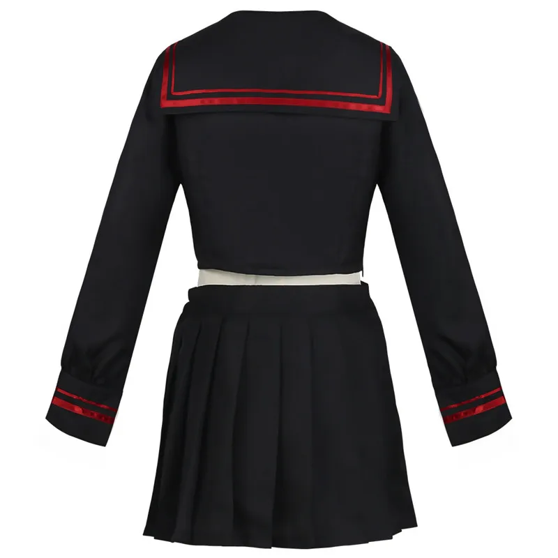 

Lovely Female Anime Cosplay Tokyo Revengers Summer Casual Skirt Halloween Festive Performance Stage Show Clothes Two-Piece Set