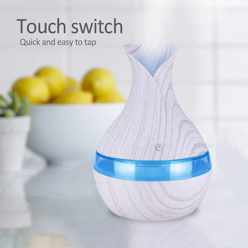KBAYBO Household Mini Aromatherapy Essential Oil Diffuser Electric Sprayer 300ML Cool Mist Air Humidifier with 7 Color LED Light | Бытовая