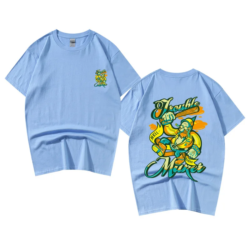 

T shirt For Men Cotton Casual print Fashion Loose O-Neck Brand Spring Shirt Summer Short Sleeve Tees Pattern 2021 Tops
