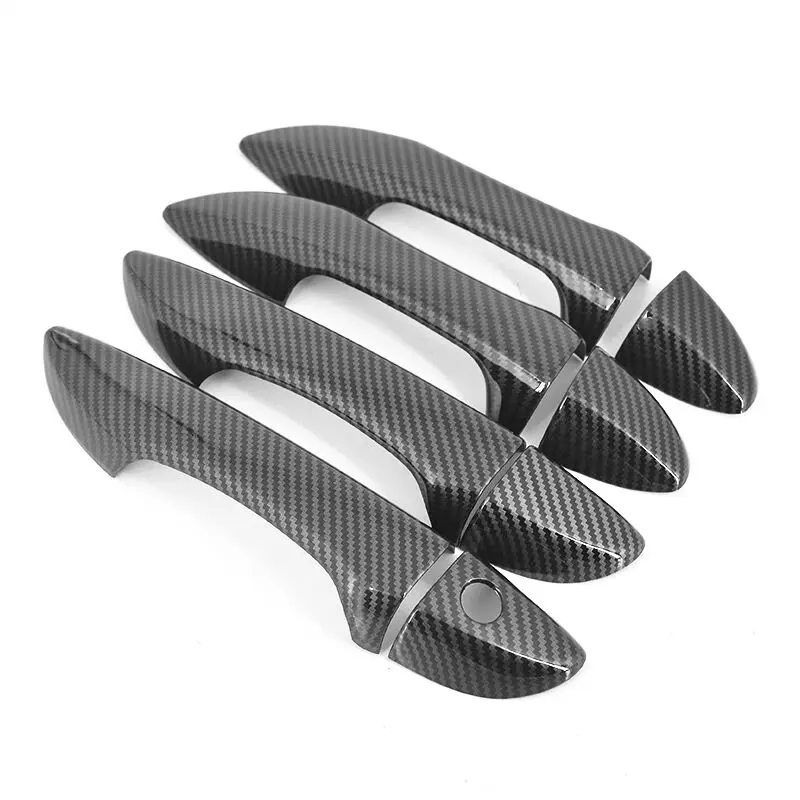 

Для Toyota Corolla 2014 2015 2016 2017 2018 углеродное волокно хромированная крышка дверной ручки автомобиля накладка наклейка аксессуары для стайлинга