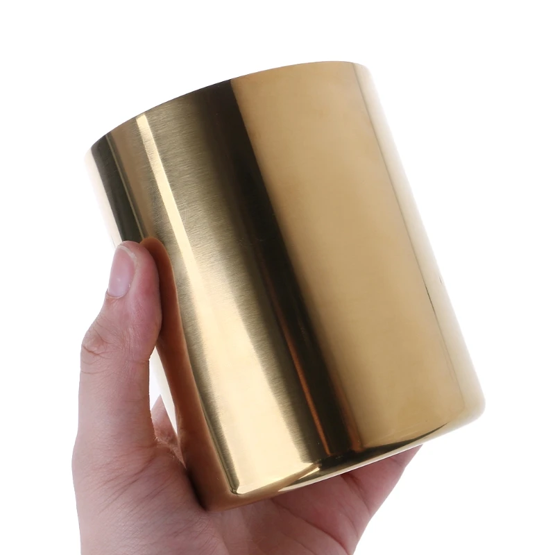Golden Pen Pencil Pot Holder Container Organizer Home Desk Stationery Decor | Канцтовары для офиса и дома