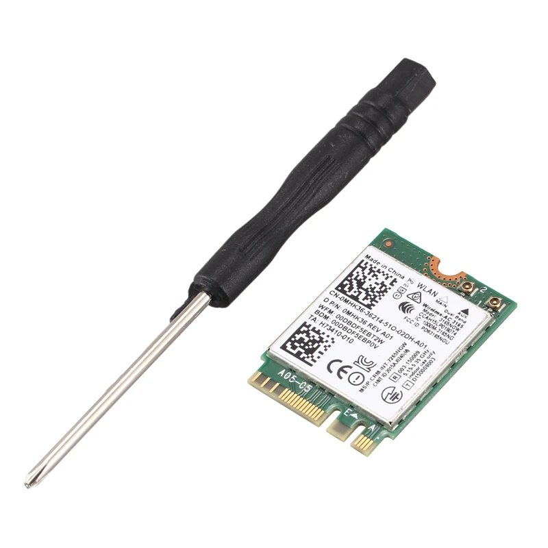 33165ac Двухдиапазонная 2 4G/5Ghz 43bps беспроводная карта 3165NGW M.2 NGFF + Bluetooth 4 802.11ac WiFi