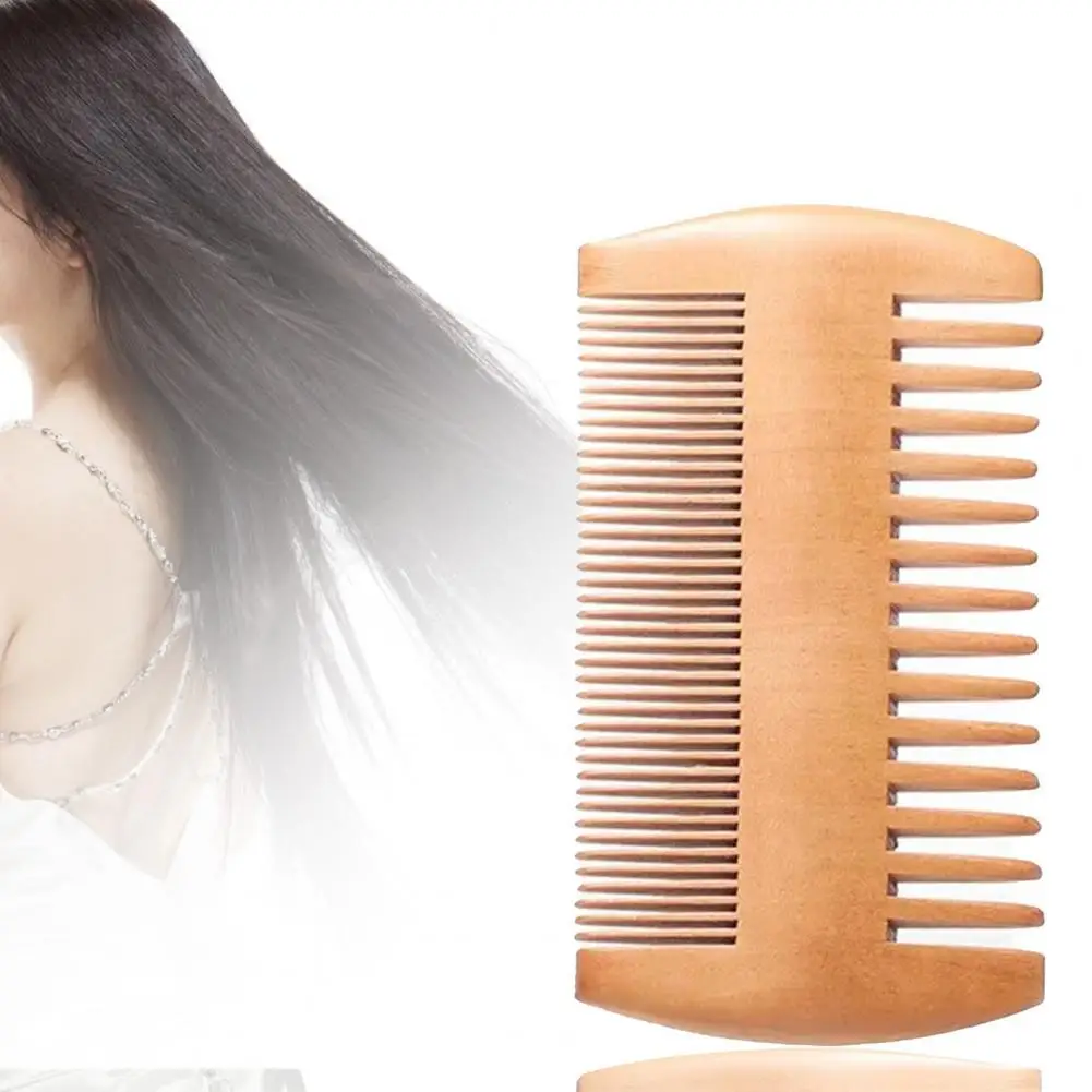 

Beard Comb Practical Handle Anti-static Double-sided Beard Comb for Home Grate Comb Massage Comb