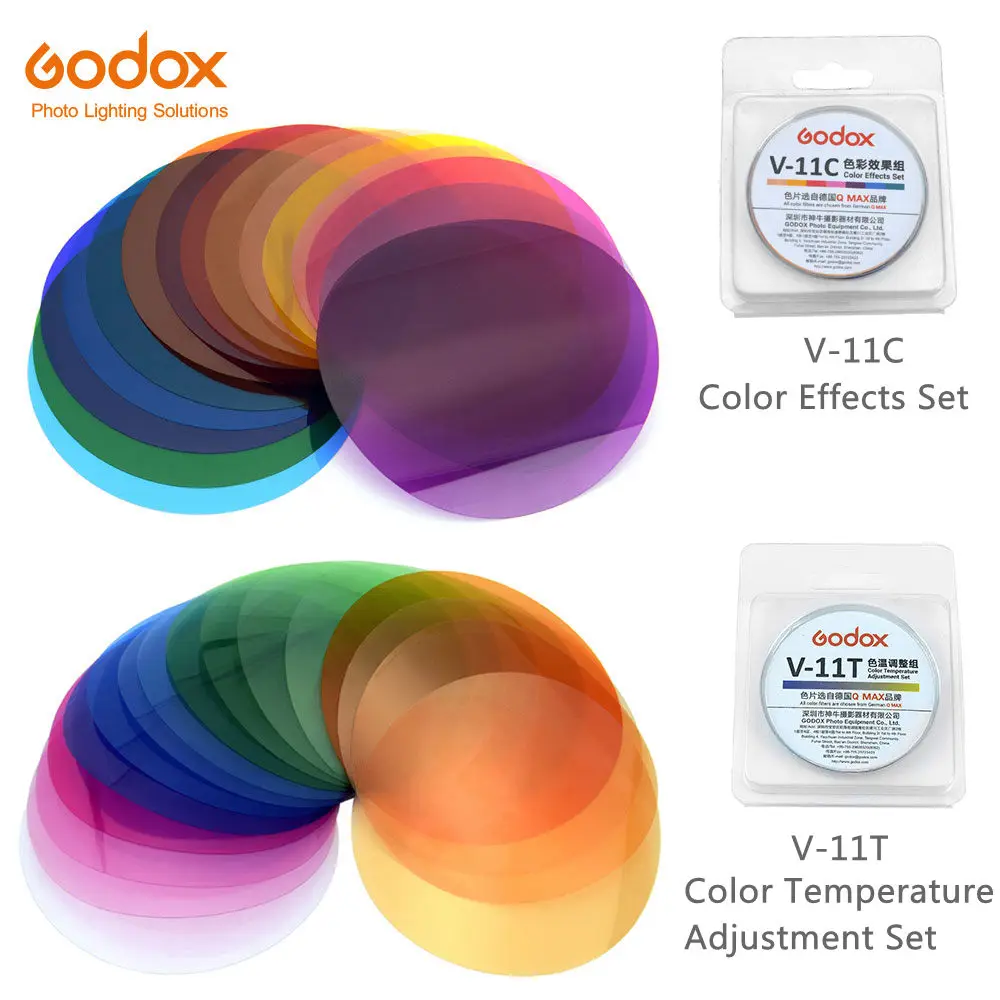Godox V 11C V11C или 11T V11T цветные фильтры для AK R16 R1 совместимы с вспышкой V1