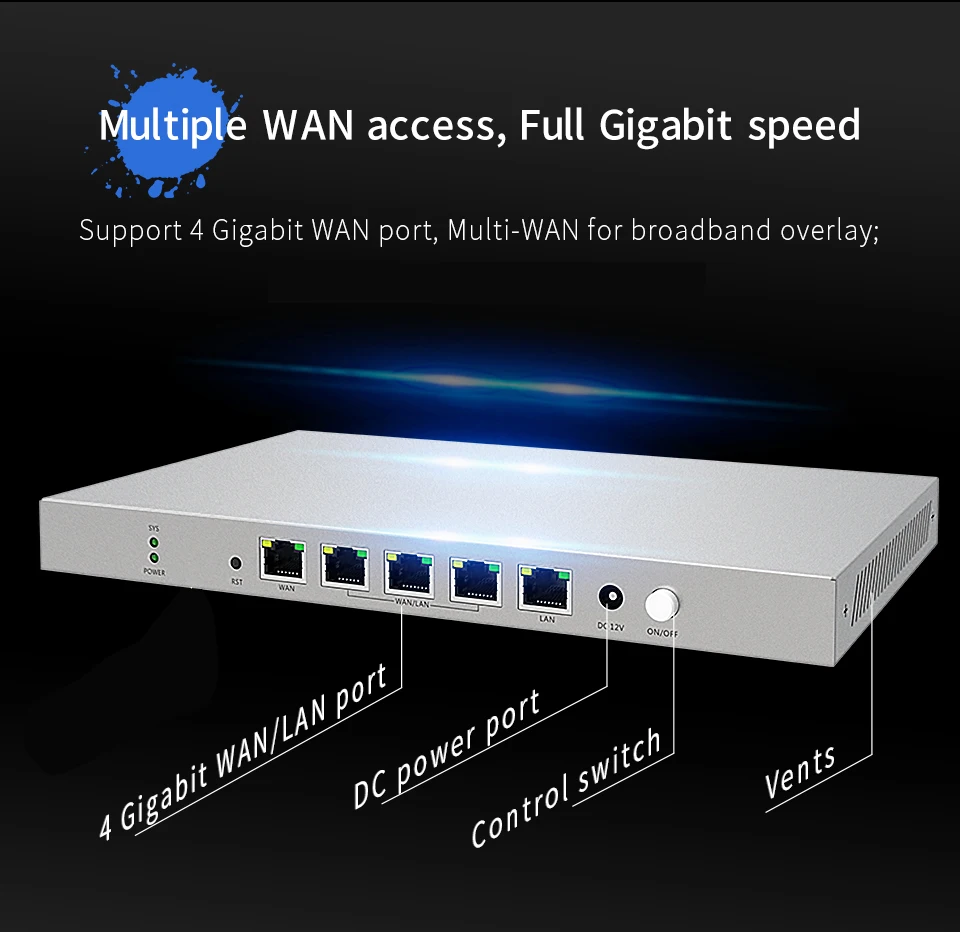 wifi amplifier 5ghz Comfast CF-AC50 Gigabit Wifi AC Router Doanh Nghiệp Cửa Ngõ Liền Mạch Chuyển Vùng/Đa WAN/Cân Bằng Tải QoS PPPoE 4 WAN cổng LAN Rout best wifi router for long range