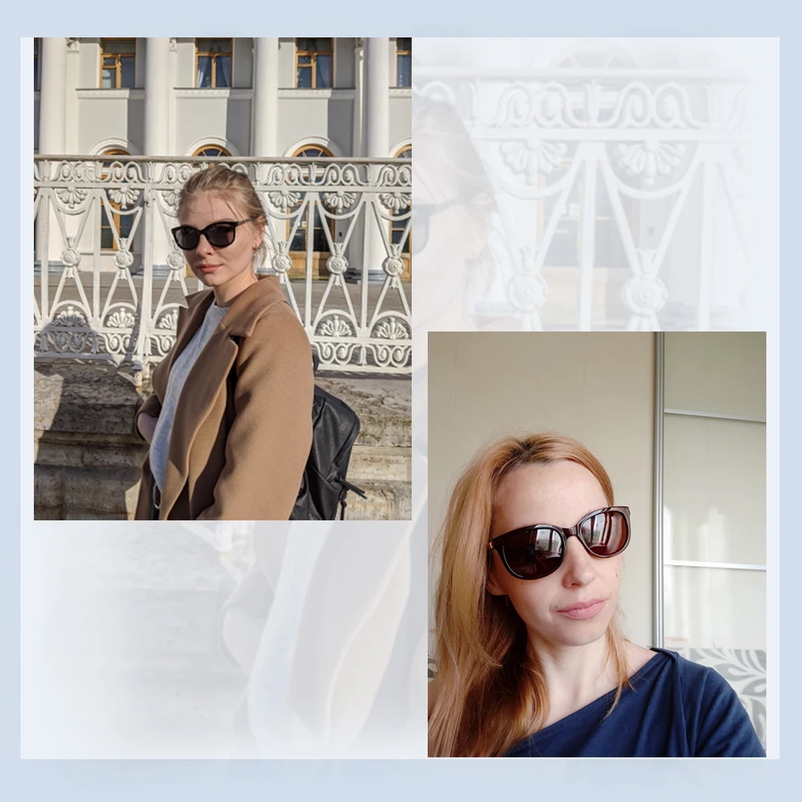 AEVOGUE поляризованных солнцезащитных очков Для женщин Popupar прозрачные рамки