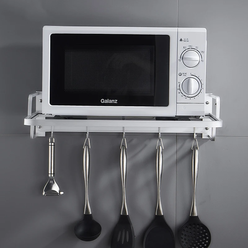 Настенный кухонный стеллаж для хранения полка духовки с микроволнами |