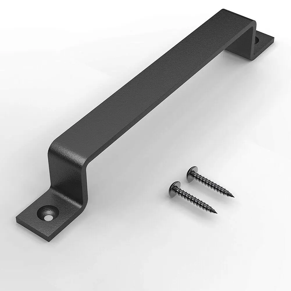

Pull Door handle Decoration Home Shed Barn Black Carbon steel Cupboard