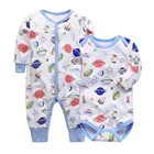 От 0 до 2 лет, одежда для маленьких мальчиков и девочек, боди из хлопка с длинными рукавами и штаны, спортивный костюм для новорожденных; Сезон осень-зима; Костюм