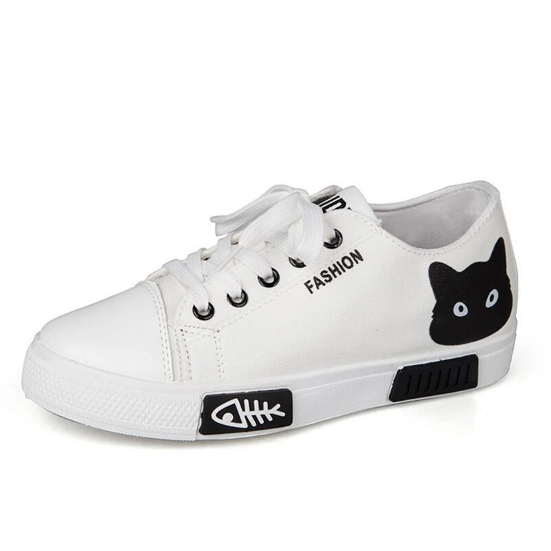 QWEDF женская обувь на плоской подошве с рисунком парусиновая 2019 летние женские