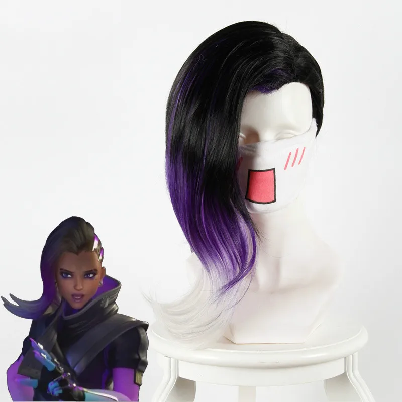 Термостойкие синтетические волосы Sombra OW Game аксессуары для косплея реквизит