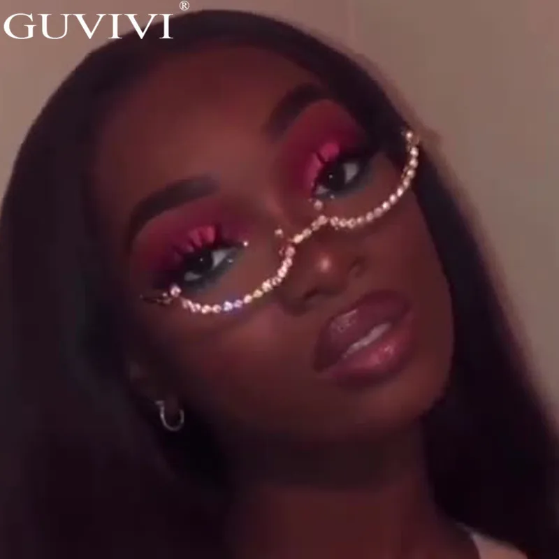 Стразы оправы для очков солнцезащитных с бриллиантами женщин мужчин украшение