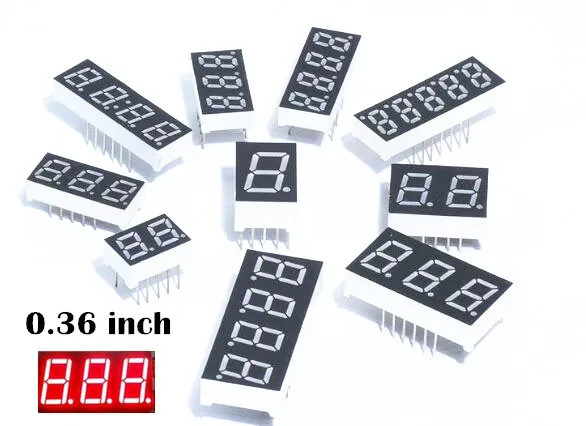 

100 шт LD-5361AS 3-значный 0,56 "Красный 7-сегментный светодиодный дисплей общий катод