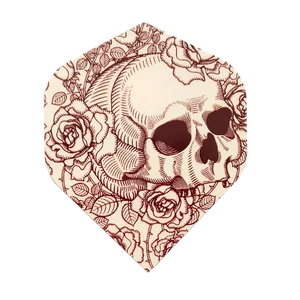 Дротики из мягкой стали с рисунком черепа, 30 шт.