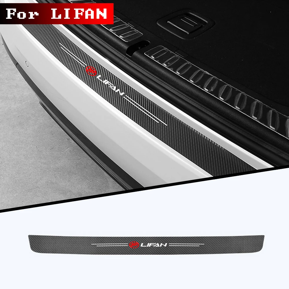

1pc car trunk decorative protective stickers Bumper For lifan solano x60 x50 650 Emblem Stickers Accessories