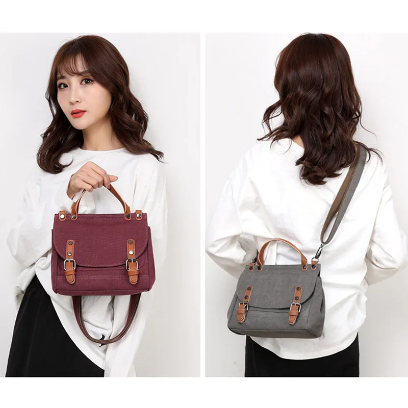 Сумка в английском стиле холщовая женская сумка модная трендовая