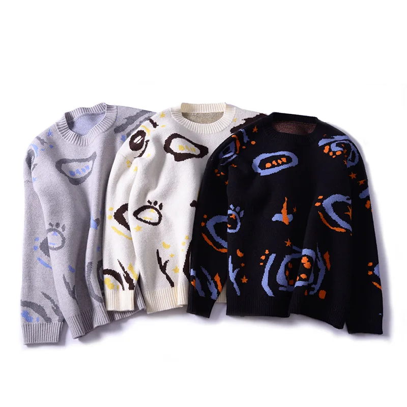 

ZOGAA Trendy Fashion Men' Hooded Thick Sweater Winter Student Print Harajuku Plus Size Hip-Hop Street Sweater Plus Velvet Jacket