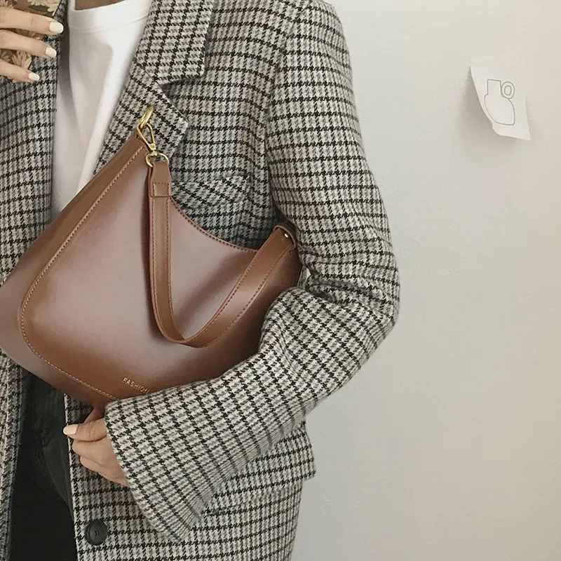 

PU Fashion 2020 New Retro Underarm Bag Wild Simple Leather Multi-function Single Shoulder Messenger Mobile Phone Mochila Mujer