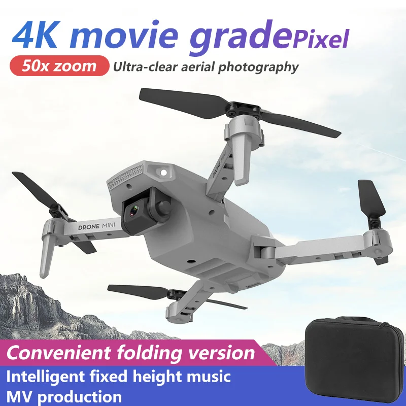 Мини Дрон E88 1080P Wi Fi FPV HD 4K двойная камера Радиоуправляемый режим удержания высоты