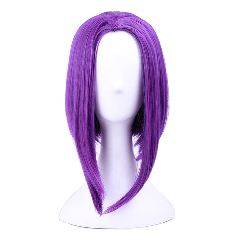 Аниме Подростки Титаны Ворон Косплей парики Фиолетовый Короткие прямые волосы