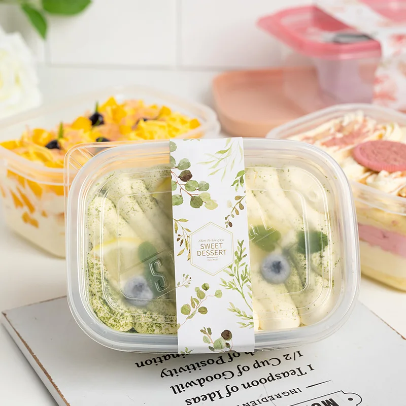 

10 шт., одноразовые прозрачные чашки для пирожных, 280 мл, 700 мл