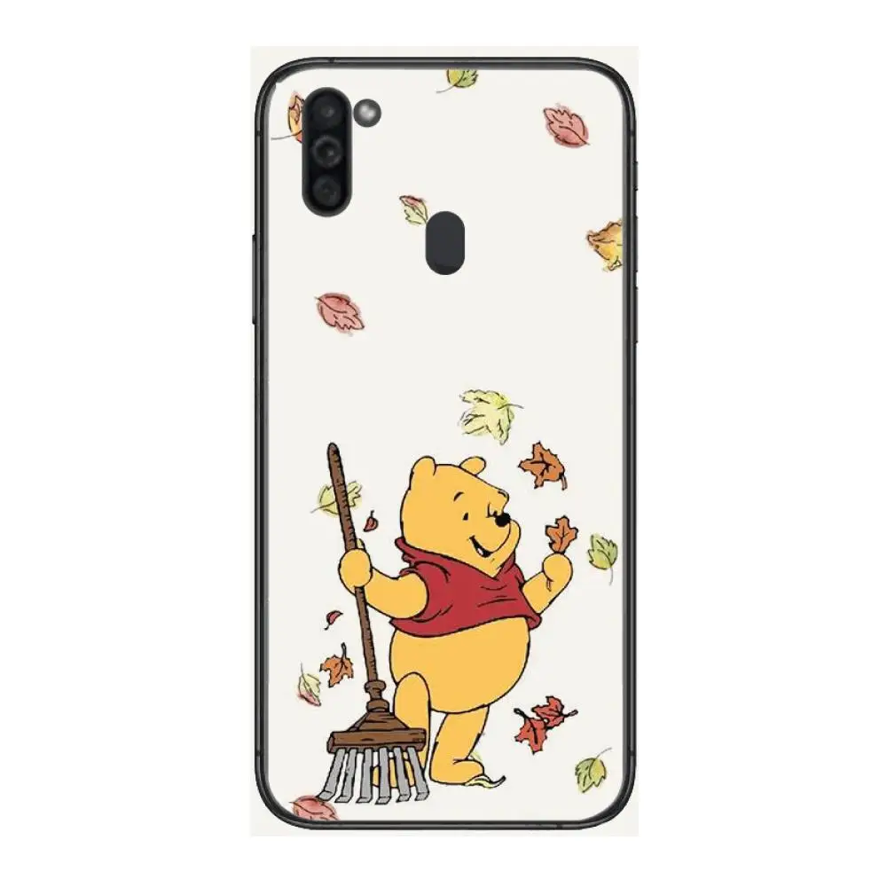 

Winnie The Pooh Mobile Phone Case Hull For Samsung Galaxy M 10 20 21 31 30 60S 31S Black Shell Art Cell Cover TPU